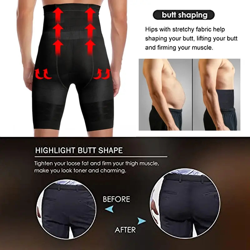 Men's Slim-Fit Shaper Shorts