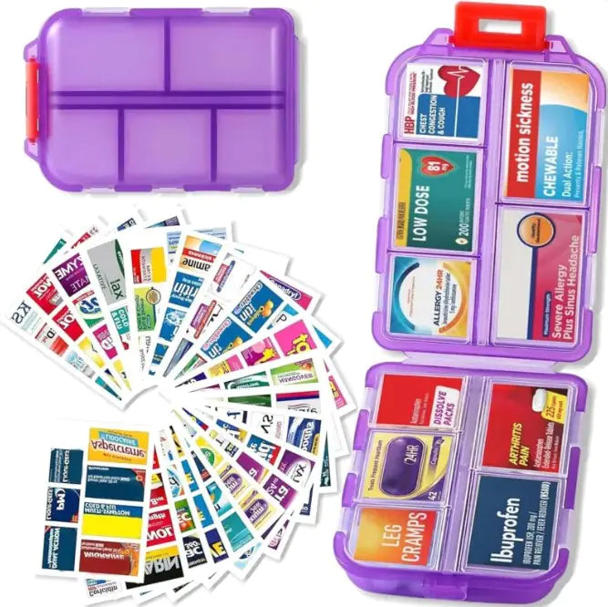 10-Slot Pill Compartment Organizer