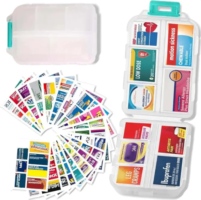 10-Slot Pill Compartment Organizer