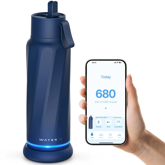 VitaTrak Smart Hydration Bottle 18 oz - BPA-Free with LED Reminder