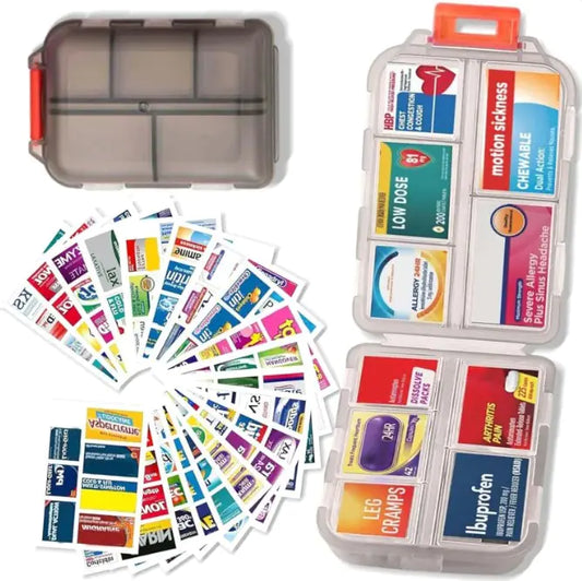 10-Slot Pill Compartment Organizer